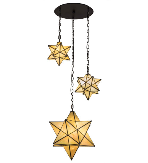Meyda Tiffany Moravian Star 166958 Pendant Light - Oil Rubbed Bronze
