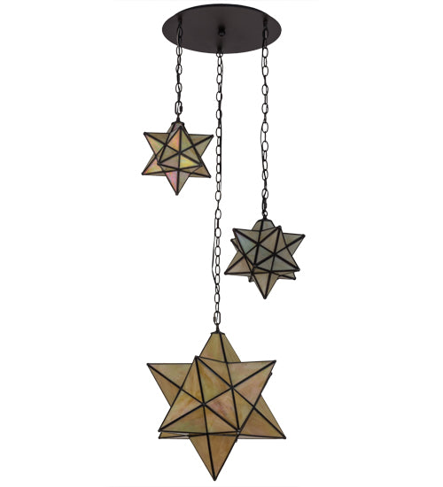 Meyda Tiffany Moravian Star 166958 Pendant Light - Oil Rubbed Bronze