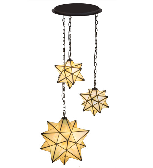 Meyda Tiffany Moravian Star 166958 Pendant Light - Oil Rubbed Bronze