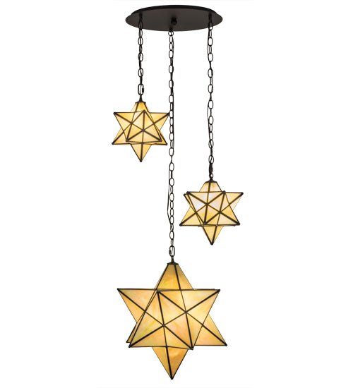 Meyda Tiffany Moravian Star 166958 Pendant Light - Oil Rubbed Bronze