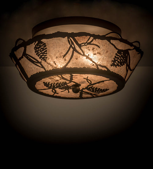 Meyda Tiffany Whispering Pines 167076 Ceiling Light - Oil Rubbed Bronze