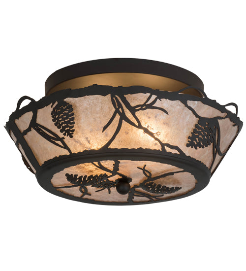 Meyda Tiffany Whispering Pines 167076 Ceiling Light - Oil Rubbed Bronze