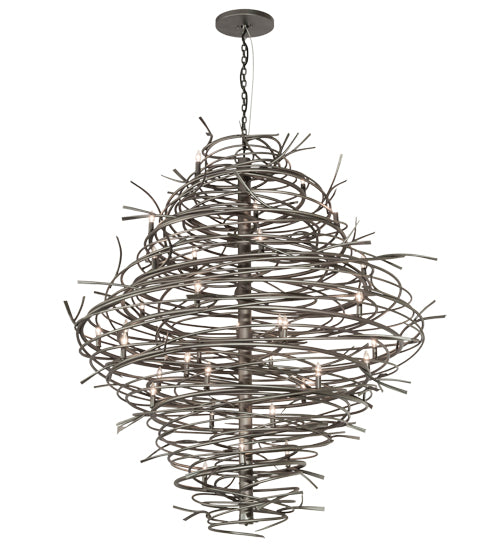Meyda Tiffany Cyclone 167116 Chandelier Light - Pewter