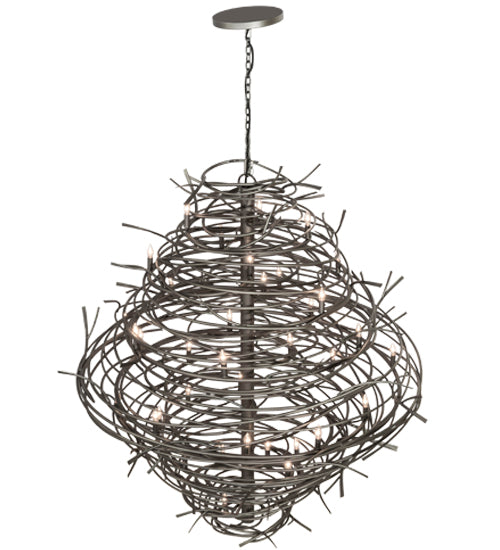 Meyda Tiffany Cyclone 167116 Chandelier Light - Pewter