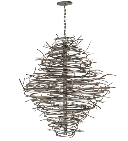 Meyda Tiffany Cyclone 167116 Chandelier Light - Pewter