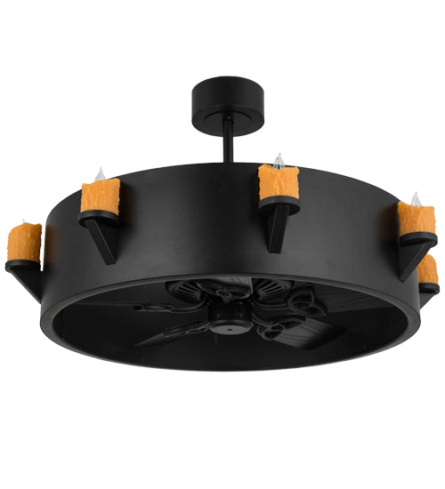 Meyda Tiffany Kingston 167137 Ceiling Fan - Black