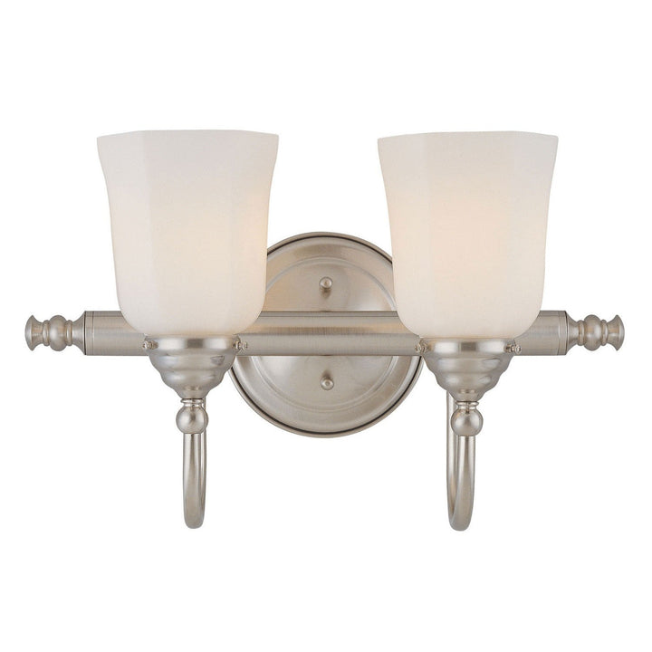 Savoy House Brunswick 8-1062-2-SN Bath Vanity Light 17 in. wide - Satin Nickel