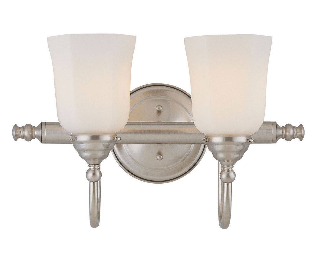 Savoy House Brunswick 8-1062-2-SN Bath Vanity Light 17 in. wide - Satin Nickel