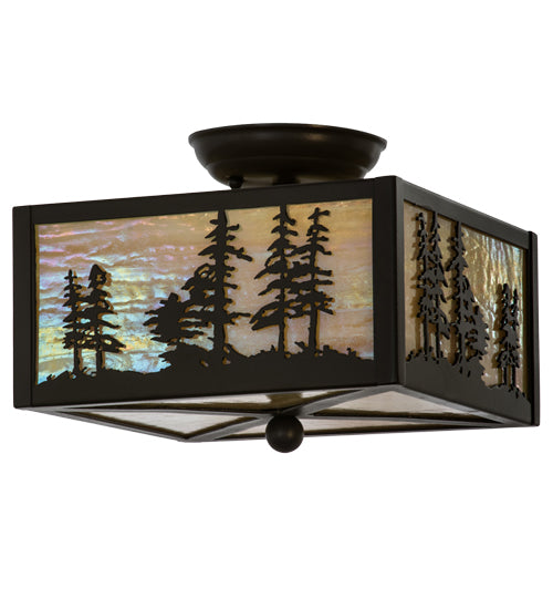 Meyda Tiffany Tall Pines 167261 Ceiling Light - Timeless Bronze
