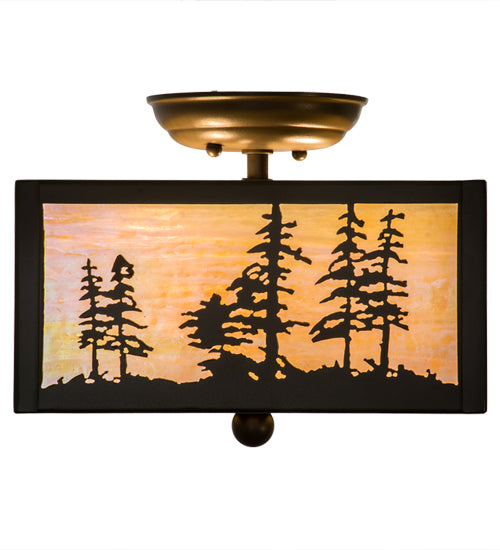 Meyda Tiffany Tall Pines 167261 Ceiling Light - Timeless Bronze
