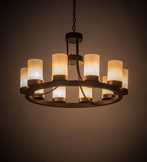 Meyda Tiffany Loxley 167453 Chandelier Light - Mahogany Bronze