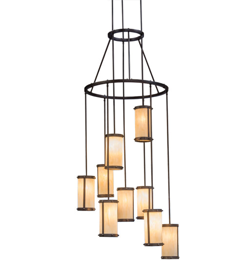 Meyda Tiffany Cartier 167463 Chandelier Light - Mahogany Bronze