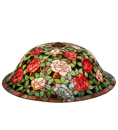 Meyda Tiffany Lighting 167541 Tiffany Rosebush Shade Lamp Shade Bronze / Dark