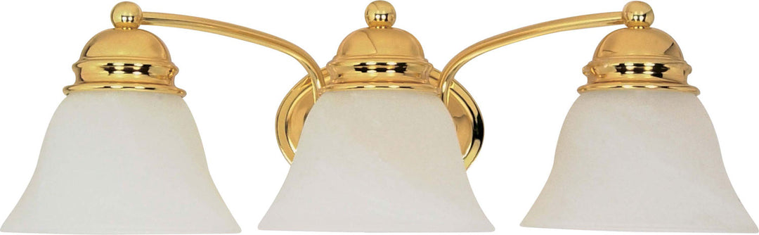 Nuvo Empire 60-350 Bath Vanity Light 21 in. wide - Polished Brass