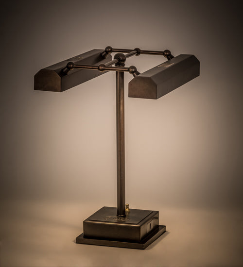 Meyda Tiffany Lighting 167578 Utica Two Light Table Lamp Lamp Brass - Antique