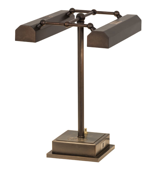 Meyda Tiffany Lighting 167578 Utica Two Light Table Lamp Lamp Brass - Antique