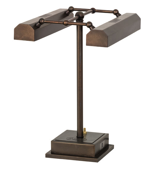 Meyda Tiffany Lighting 167578 Utica Two Light Table Lamp Lamp Brass - Antique