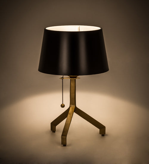 Meyda Tiffany Lighting 167594 Cilindro One Light Table Lamp Lamp Brass - Antique