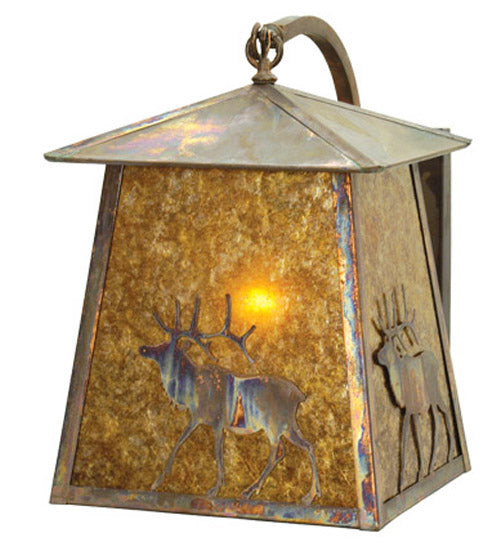 Meyda Tiffany Lighting 16761 Stillwater Wall Sconce Outdoor Copper/Antique/Verde