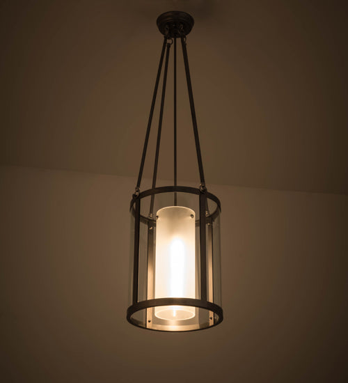 Meyda Tiffany Cilindro 167874 Pendant Light - Steel