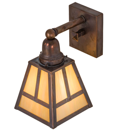 Meyda Tiffany T" Mission" 167892 Wall Light - Vintage Copper