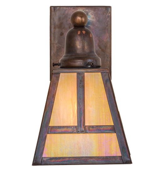 Meyda Tiffany T" Mission" 167892 Wall Light - Vintage Copper