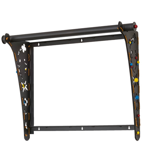 Meyda Tiffany Lighting 168025 Swiss Wall Bracket Home Decor Bronze / Dark