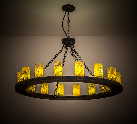 Meyda Tiffany Loxley 168321 Chandelier Light - Wrought Iron