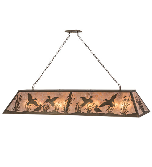 Meyda Tiffany Ducks In Flight 168693 Pendant Light - Antique Copper