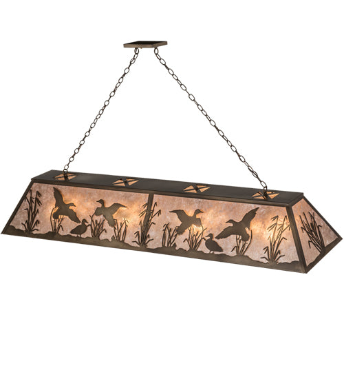 Meyda Tiffany Ducks In Flight 168693 Pendant Light - Antique Copper