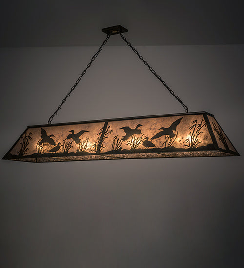 Meyda Tiffany Ducks In Flight 168693 Pendant Light - Antique Copper