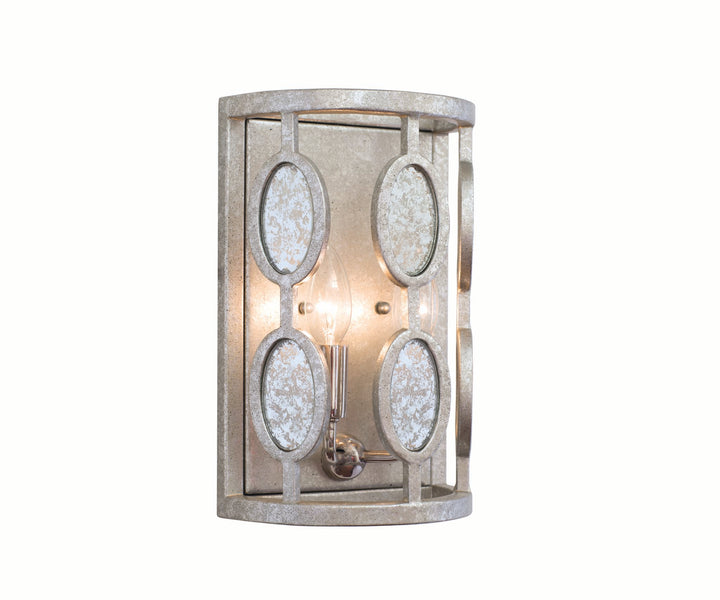 Kalco Palomar 506121VSL Wall Sconce Light - Vintage Silver Leaf