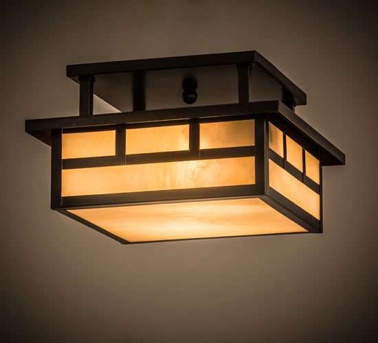 Meyda Tiffany Hyde Park 169070 Ceiling Light - Craftsman Brown