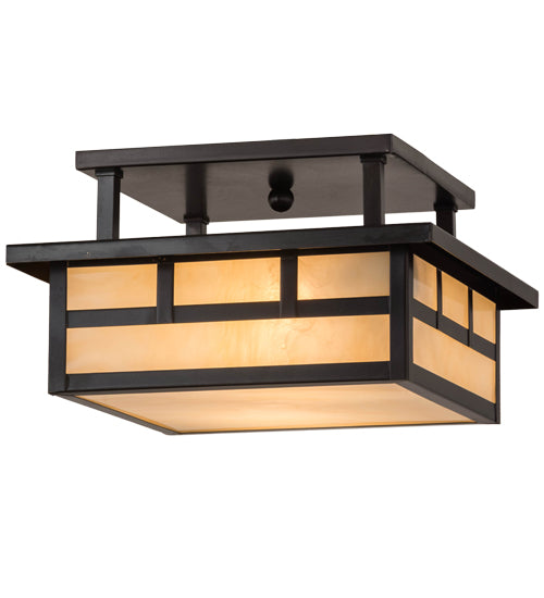 Meyda Tiffany Hyde Park 169070 Ceiling Light - Craftsman Brown