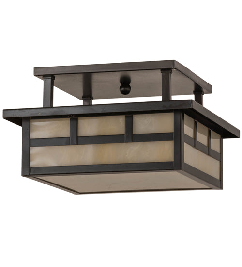 Meyda Tiffany Hyde Park 169070 Ceiling Light - Craftsman Brown