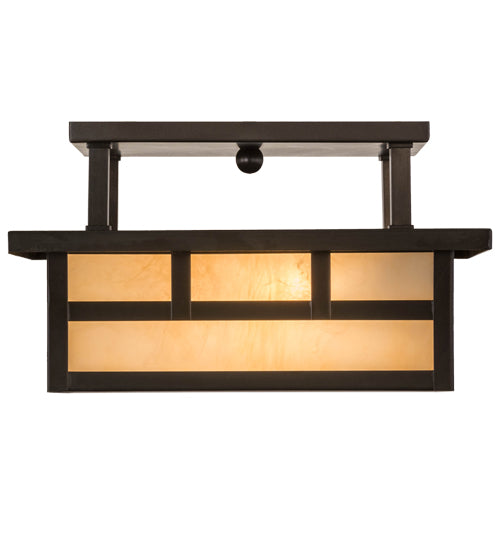 Meyda Tiffany Hyde Park 169070 Ceiling Light - Craftsman Brown