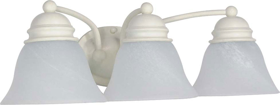 Nuvo Empire 60-354 Bath Vanity Light 21 in. wide - Textured White