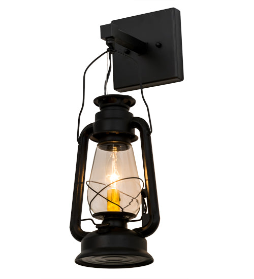 Meyda Tiffany Miners Lantern 169312 Wall Light - Black