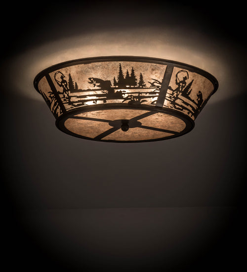 Meyda Tiffany Fly Fishing Creek 169329 Ceiling Light - Antique Copper