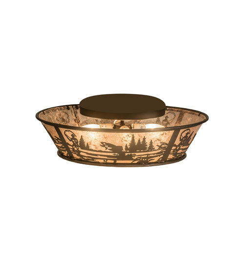 Meyda Tiffany Fly Fishing Creek 169329 Ceiling Light - Antique Copper