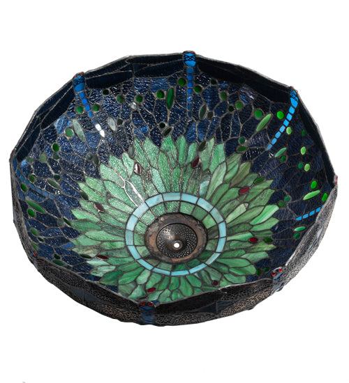 Meyda Tiffany Lighting 16943 Tiffany Hanginghead Dragonfly Shade Lamp Shade Multicolored