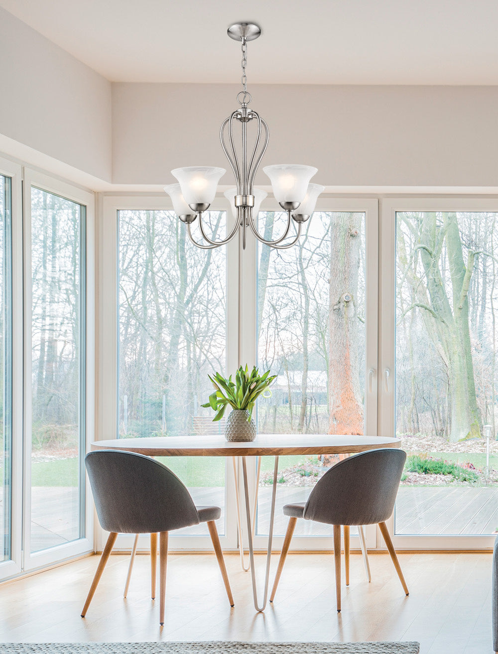 Millennium Main Street 75-SN Chandelier Light - Satin Nickel