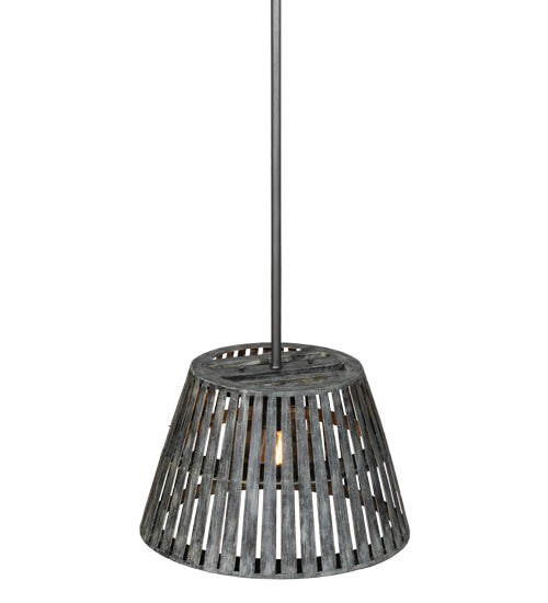 Meyda Tiffany Peach Basket 169518 Pendant Light - Nickel, Custom