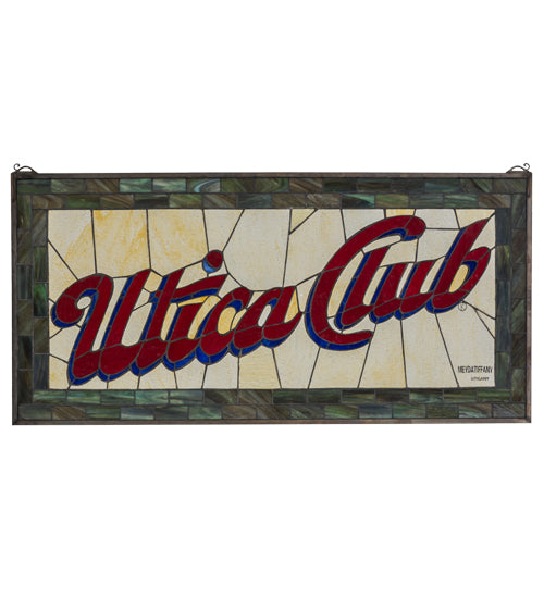 Meyda Tiffany Lighting 169645 Utica Club Window Mirror Multicolored