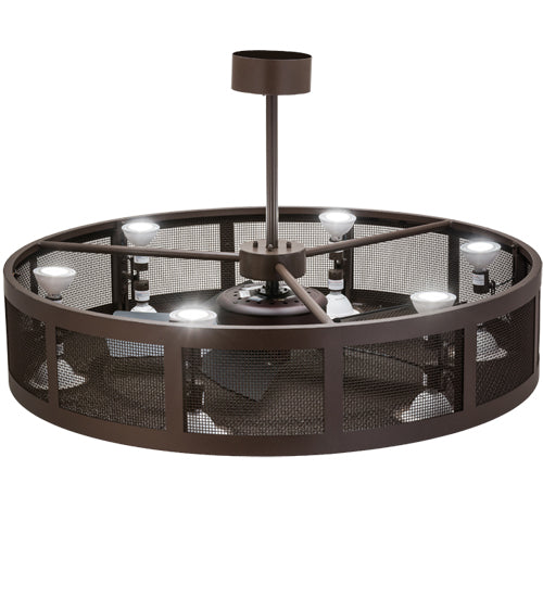 Meyda Tiffany Paloma Golpe 169667 Ceiling Fan - Cafe-Noir