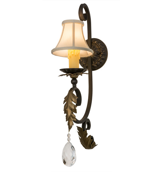 Meyda Tiffany Ingrid 169783 Wall Light - Timeless Bronze,Crystal