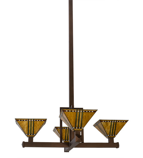 Meyda Tiffany Prairie Corn 169800 Chandelier Light - Craftsman Brown