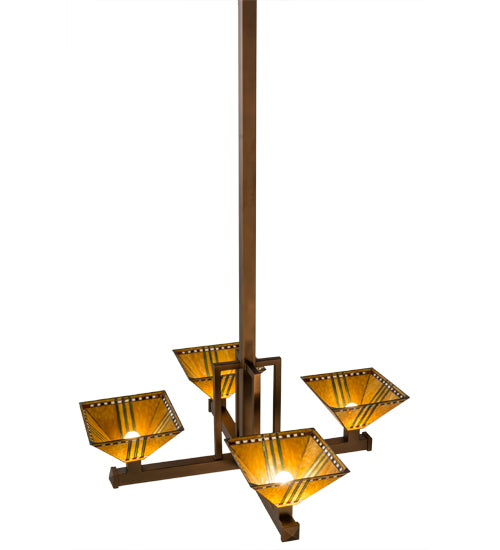 Meyda Tiffany Prairie Corn 169800 Chandelier Light - Craftsman Brown