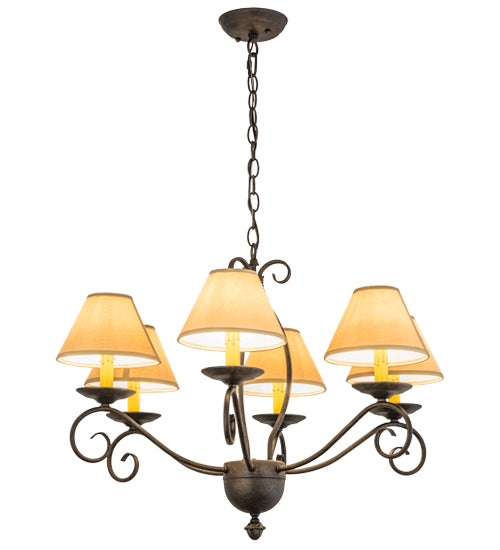 Meyda Tiffany Sienna 169823 Chandelier Light - Mahogany Bronze