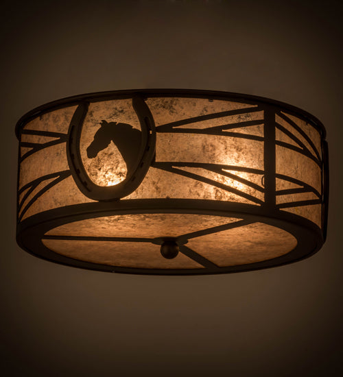 Meyda Tiffany Horseshoe 169866 Ceiling Light - Oil Rubbed Bronze